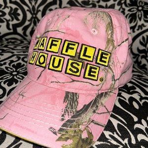 Pink Camo Waffle House Baseball Hat